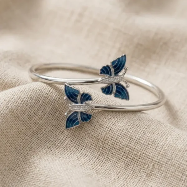 Pranavi Azure Butterfly Cuff