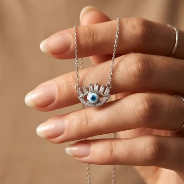 925 Sterling Silver Evil Eye Necklace