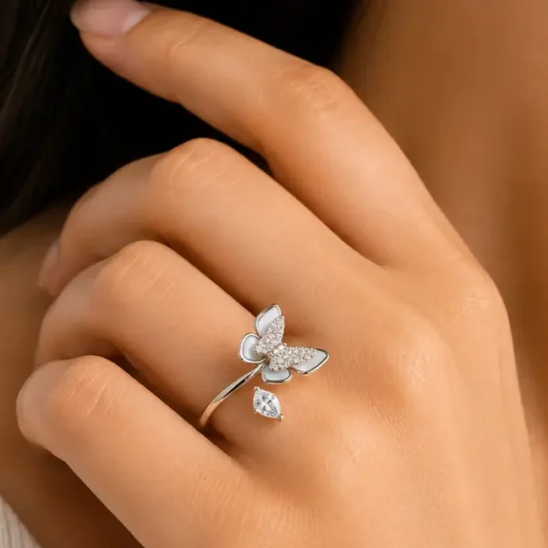Flutter Bloom 925 Silver Ring