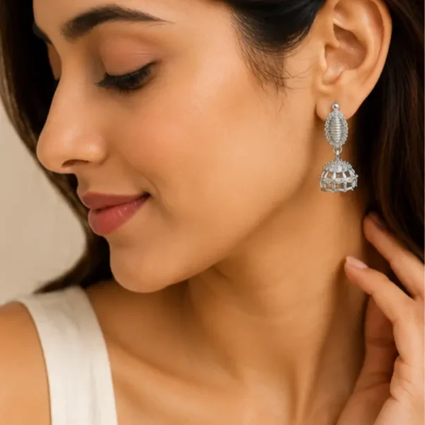 Celeste Sparkle Jhumka Earrings