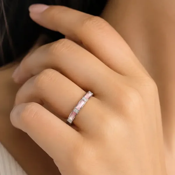 Blush Elegance 925 Silver Ring