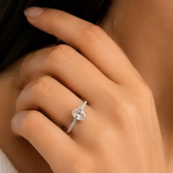 Celeste Solitaire 925 Silver Ring